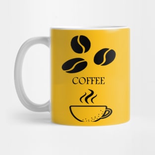 split grain black coffee cup Mug